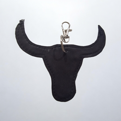 Porte Clés en peau de vache NOIR Toro