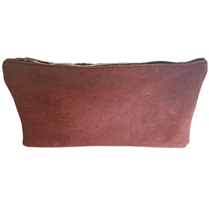 Pochette en cuir BORDEAUX Serpent et Suédé Lala - Vavounette&Co