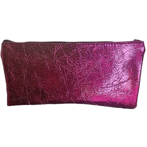 Pochette en cuir ROSE et VIOLET Métallisé Lala - Vavounette&Co