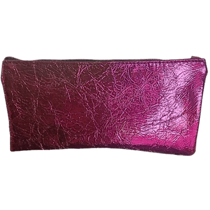 Pochette en cuir ROSE et VIOLET Métallisé Lala - Vavounette&Co