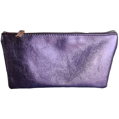 Pochette en cuir ROSE et VIOLET Métallisé Lala - Vavounette&Co