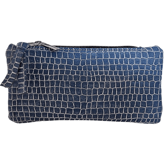 Porte monnaie Femme BLEU Serpent Lara - Vavounette&Co