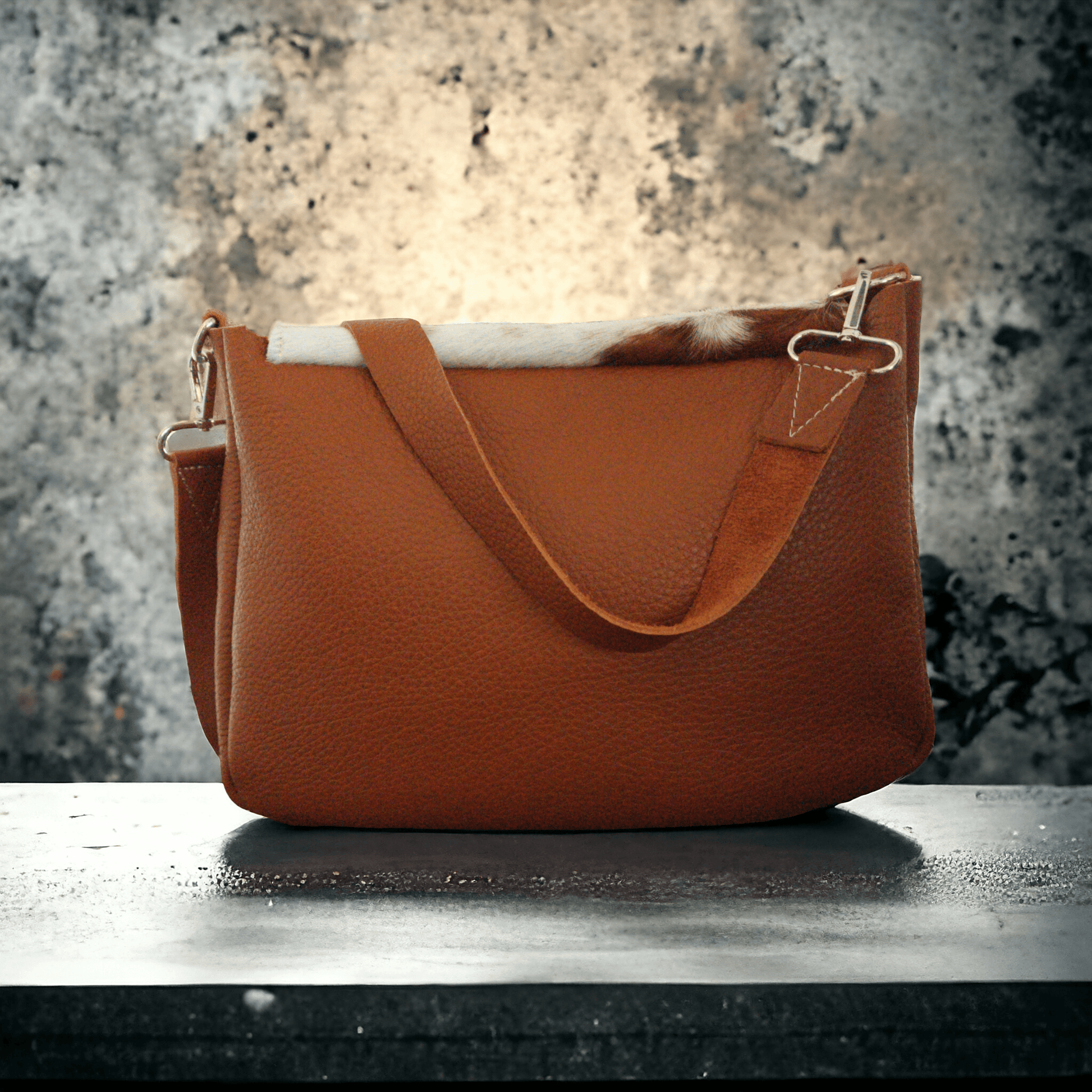 Sac Besace Femme Cuir Camel Dallas - Vavounette&Co