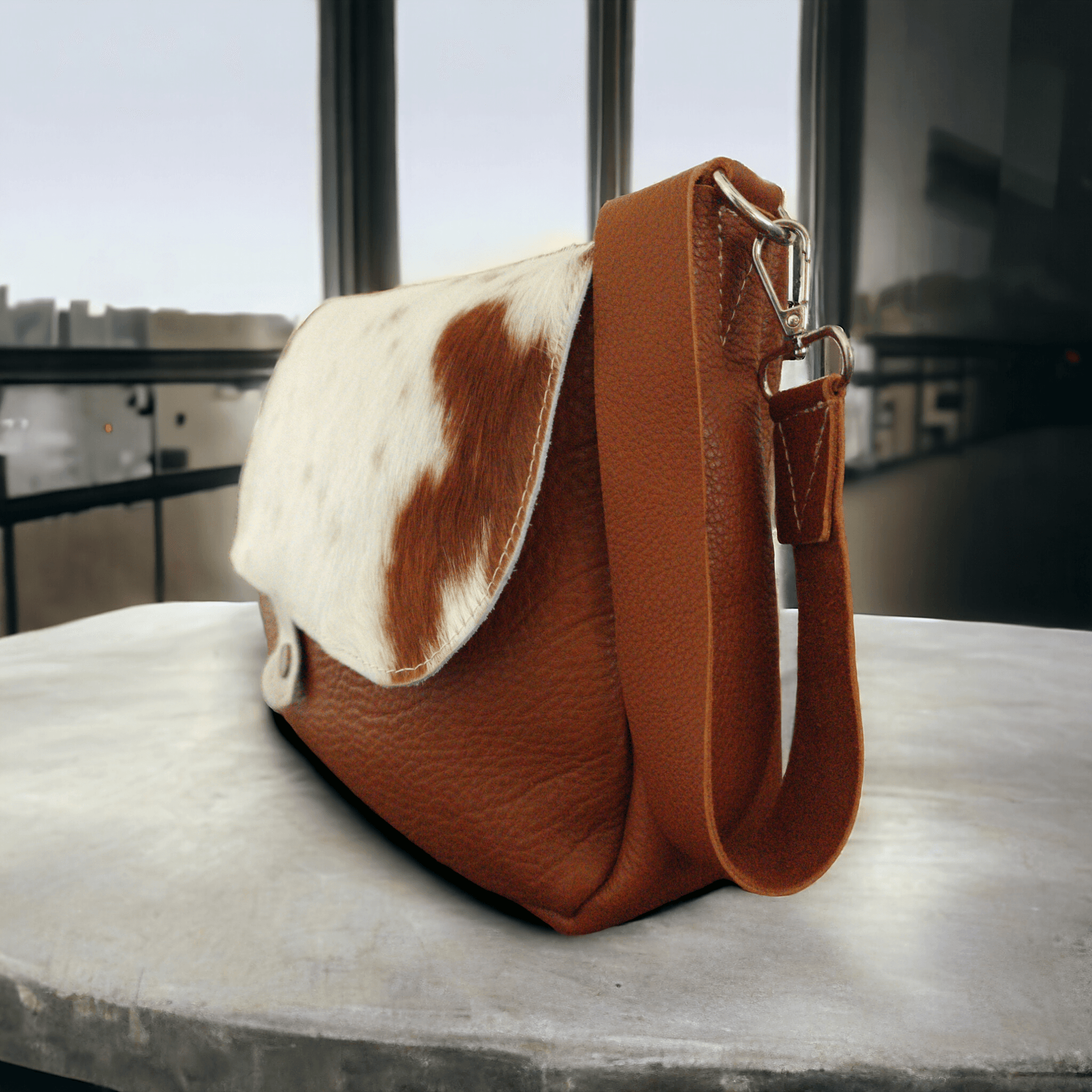 Sac Besace Femme Cuir Camel Dallas - Vavounette&Co