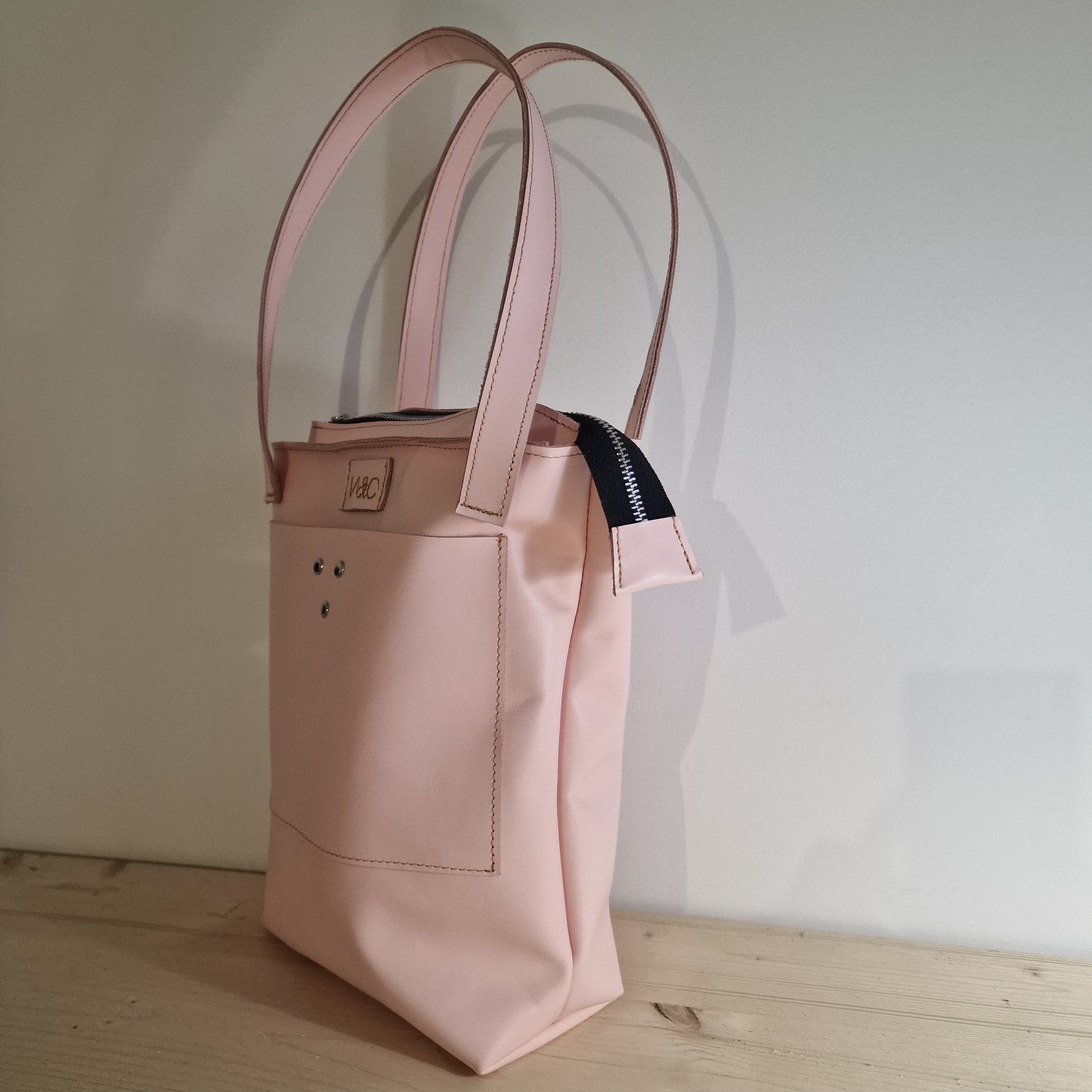 Sac Cabas Femme en cuir ROSE Zippé