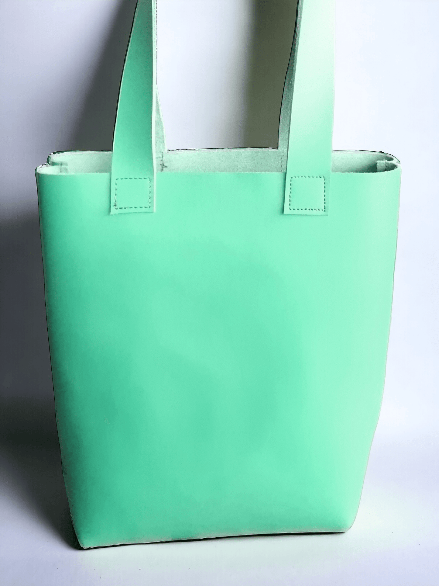 Sac Cabas Femme en cuir VERT Bill - Vavounette&Co