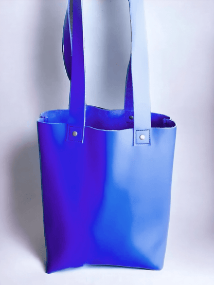 Sac Cabas Femme en cuir souple BLEU Bill - Vavounette&Co