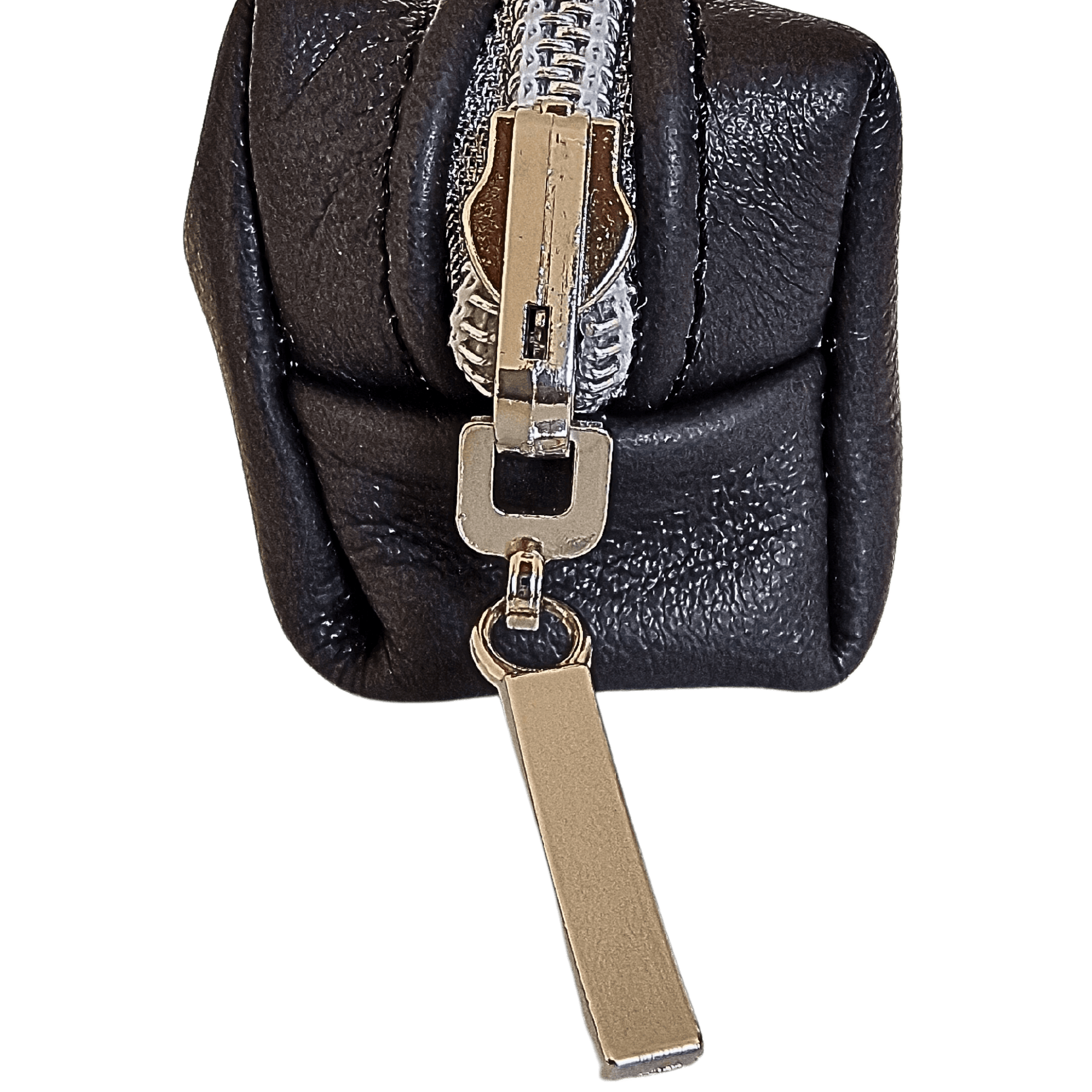 Trousse en cuir femme noir 