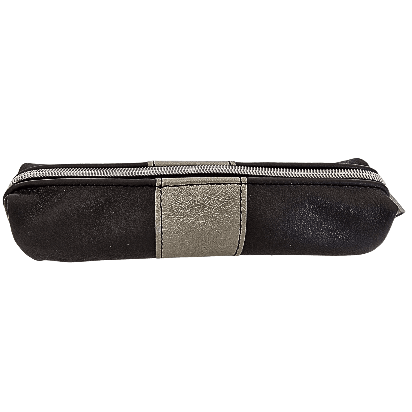 Trousse en cuir Noir et Argent Polo - Vavounette&Co