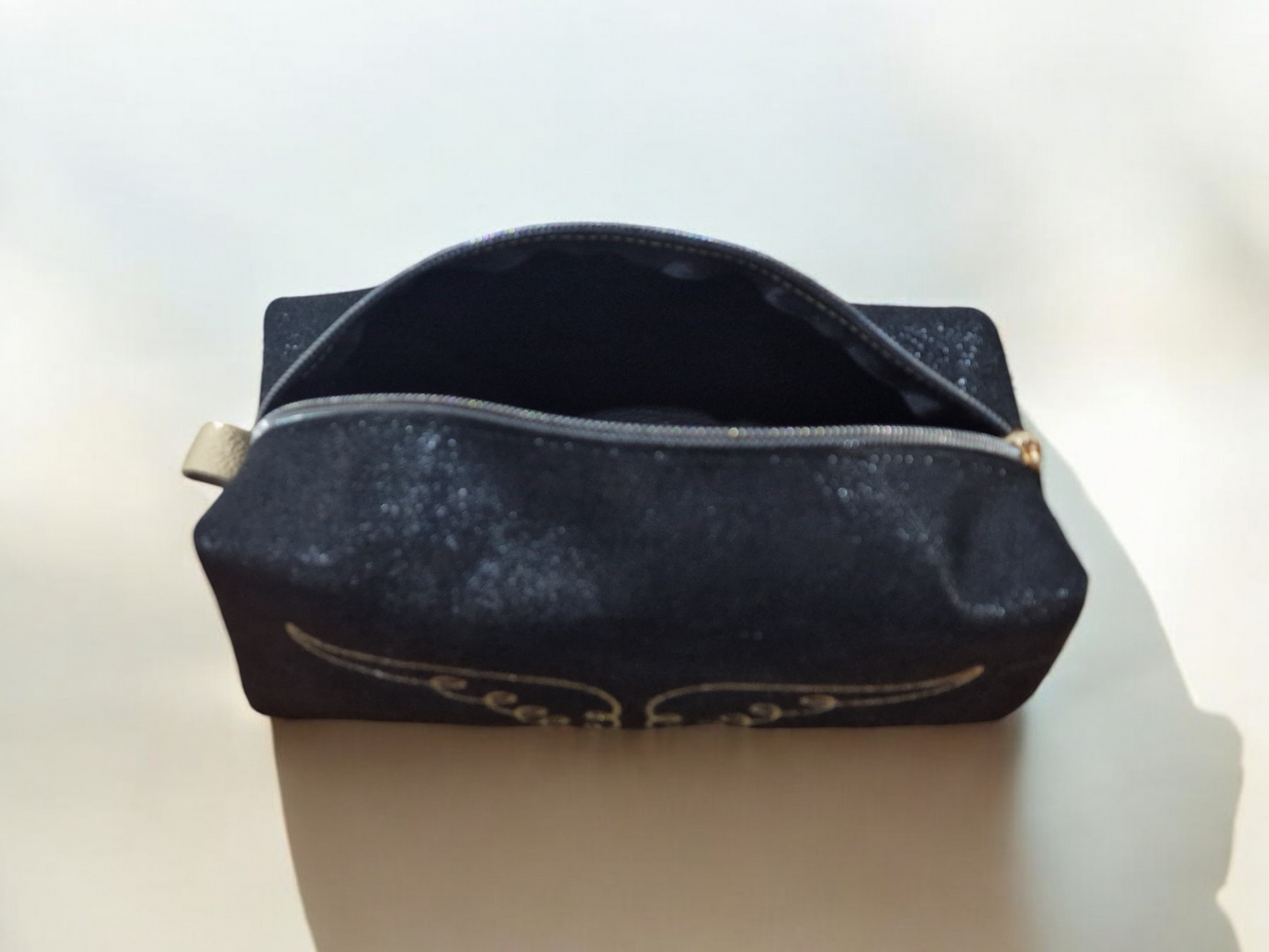 Trousse en cuir Noir