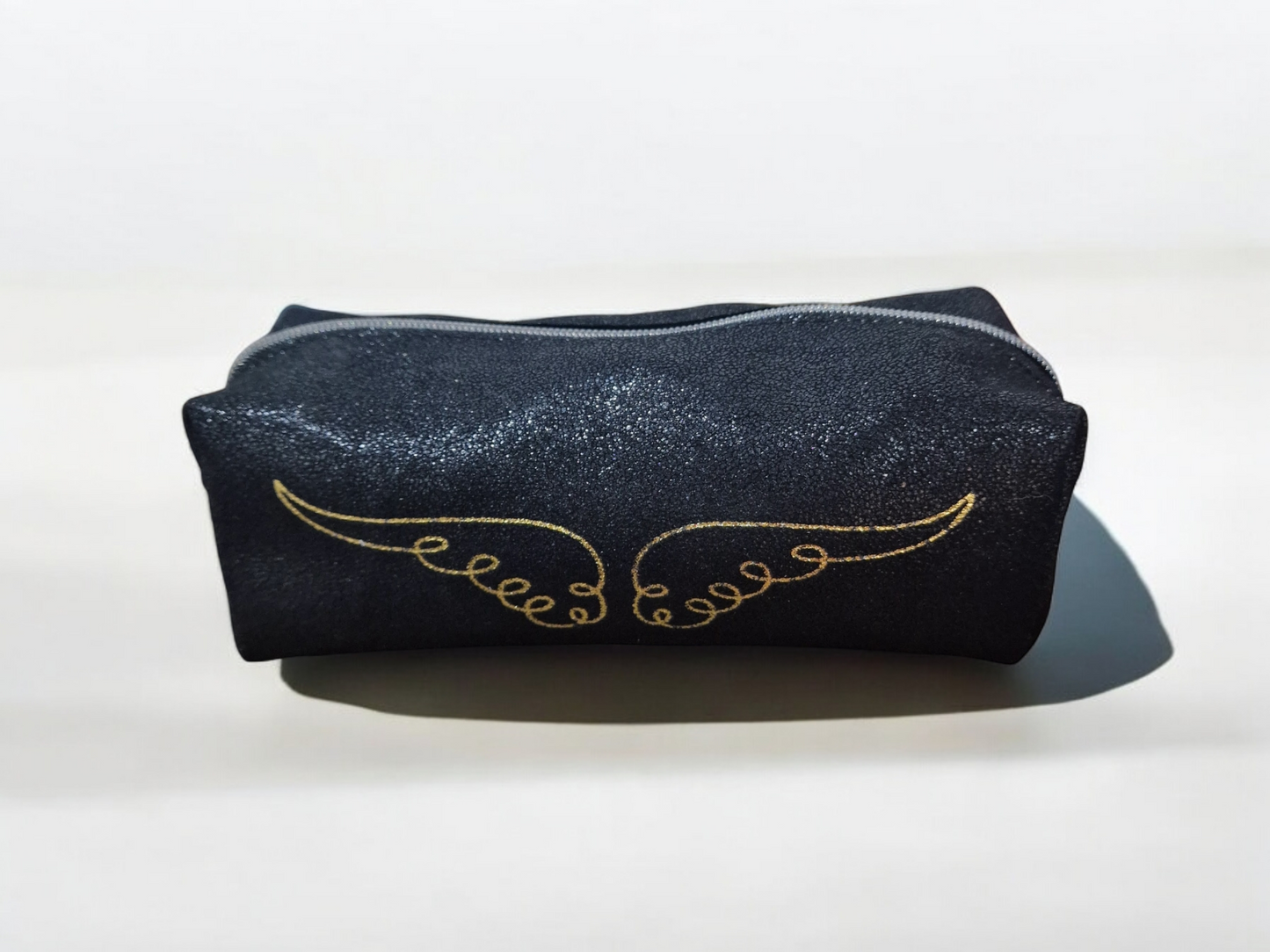 Trousse en cuir Noir