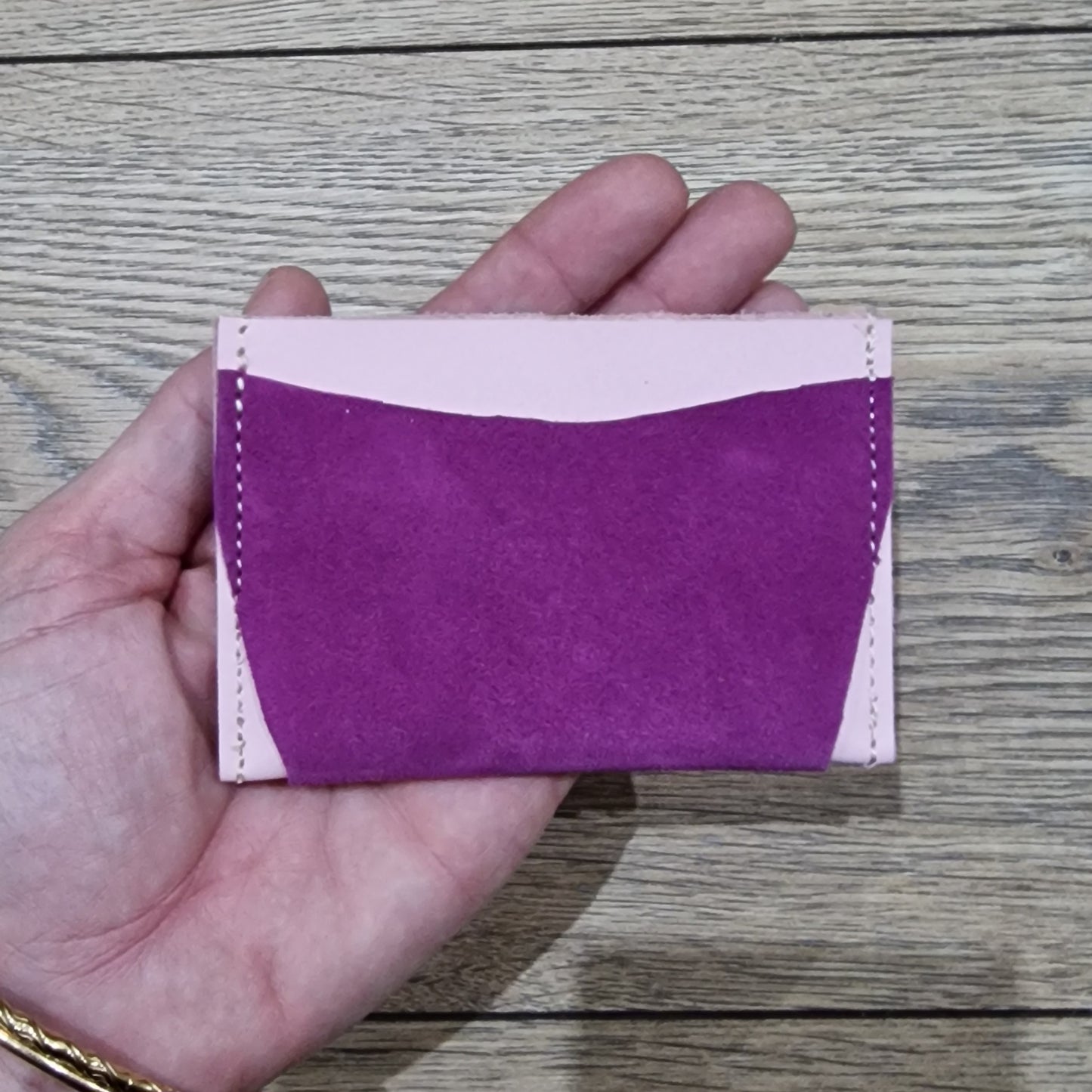 Porte Cartes en cuir ROSE Vanina