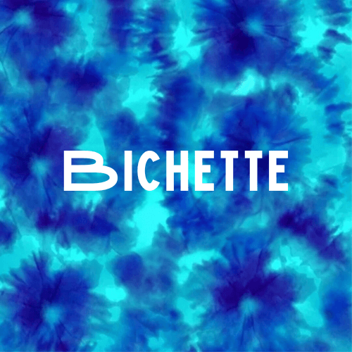 tote bag personnalisable bleu Bichette